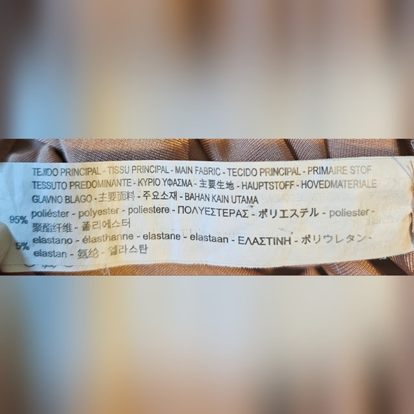 Zara Women's V-Neck Midi Slip Dress Adjustable Straps, Beige Color, SMALL - Picture 6 of 7